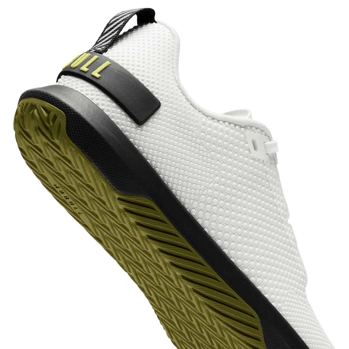 NOBULL Men's Classic White Urban Green Outwork Flex Shoes