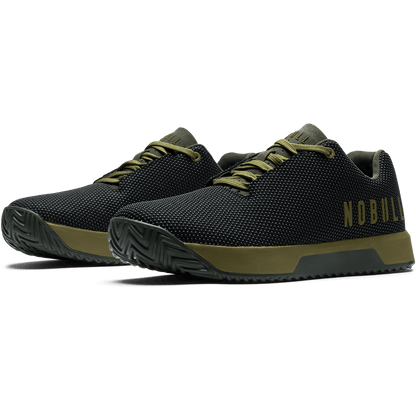 NOBULL Women's Jet Black Olive Drab Dark Army Outwork Edge Shoes