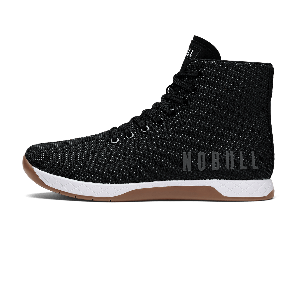 NOBULL Men's Black White Gum Outwork High-Top Shoes