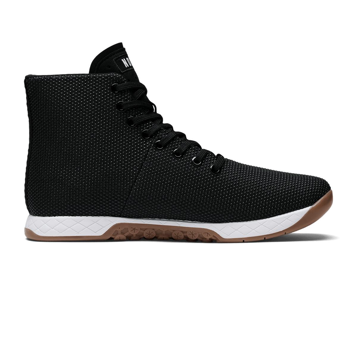 NOBULL Men's Black White Gum Outwork High-Top Shoes