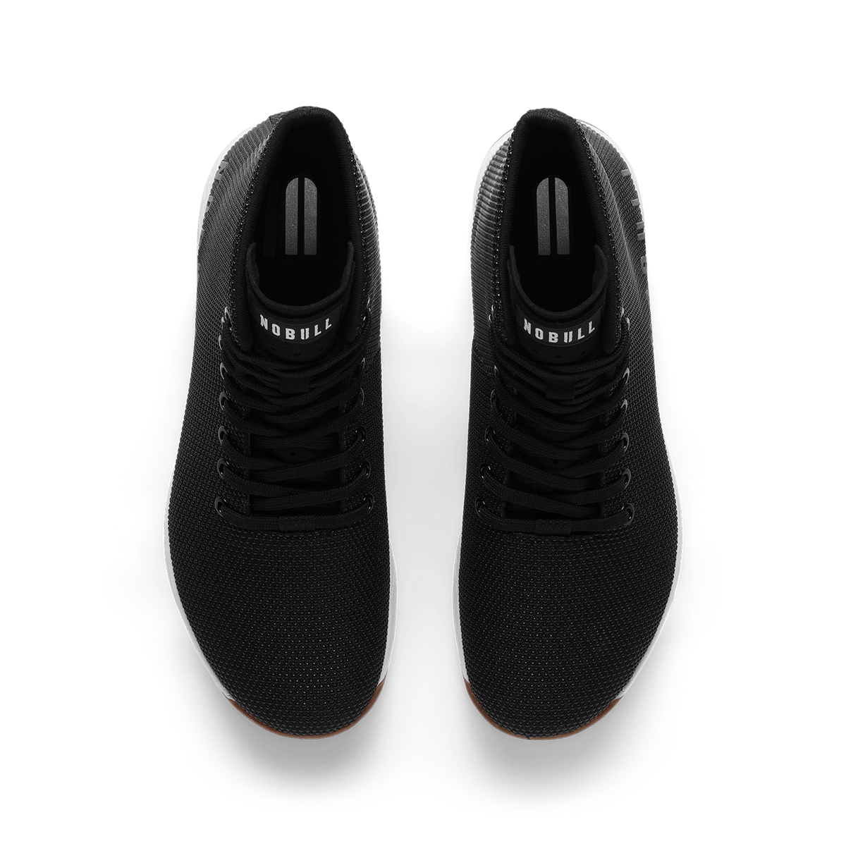 NOBULL Men's Black White Gum Outwork High-Top Shoes