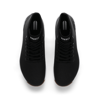 NOBULL Men's Black White Gum Outwork High-Top Shoes