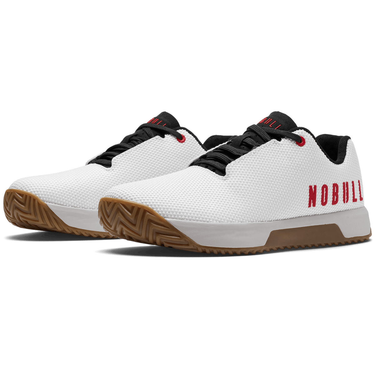 NOBULL Men's Classic White Light Gray Gum Outwork Edge Shoes
