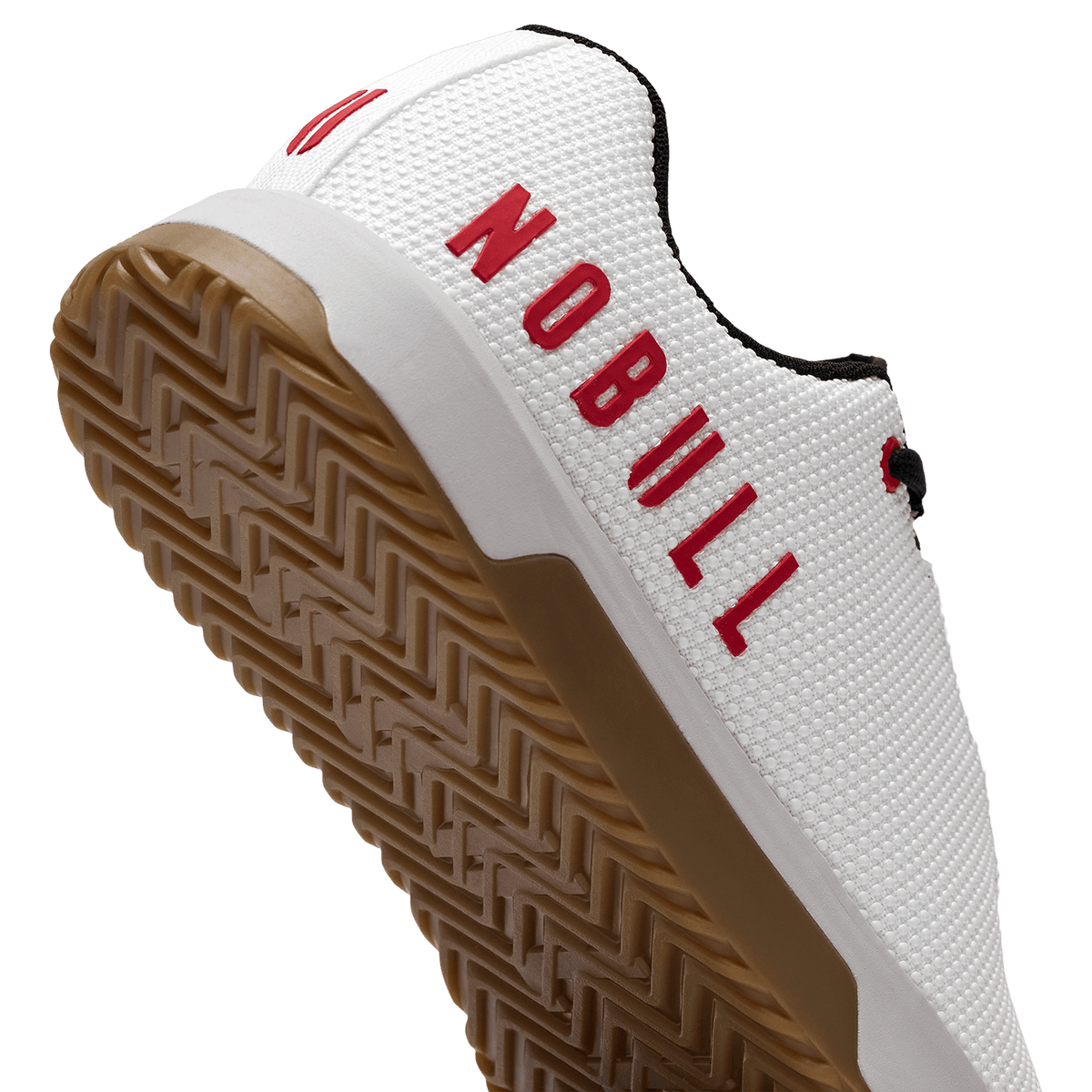 NOBULL Men's Classic White Light Gray Gum Outwork Edge Shoes