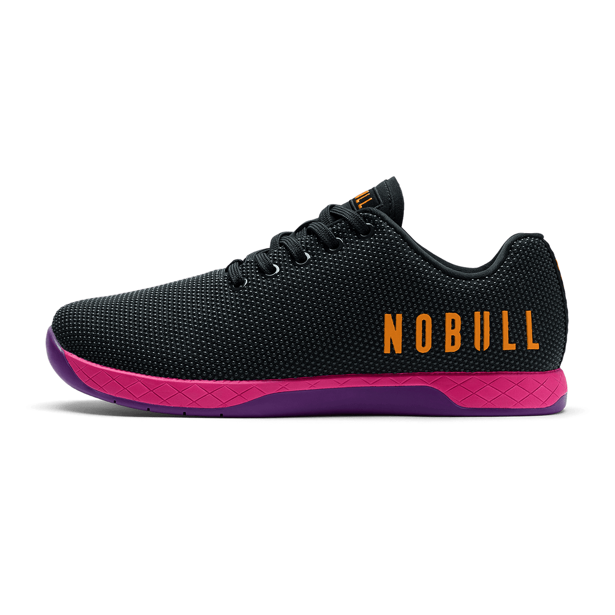 NOBULL Men's Jet Black Signal Pink Outwork Shoes