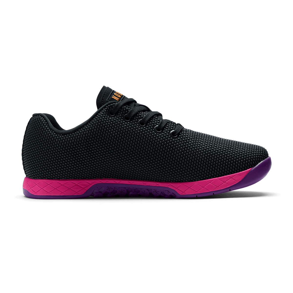 NOBULL Men's Jet Black Signal Pink Outwork Shoes