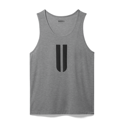 NOBULL Men's Heather Gray U Tank Top