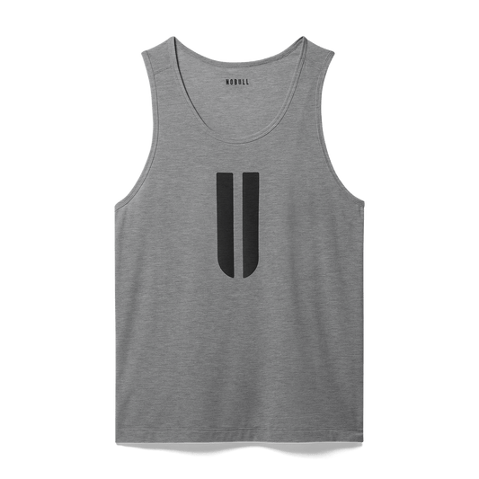 NOBULL Men's Heather Gray U Tank Top