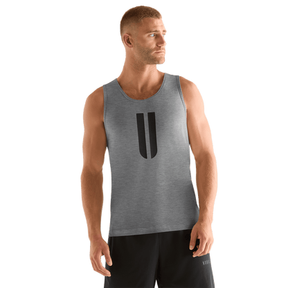 NOBULL Men's Heather Gray U Tank Top