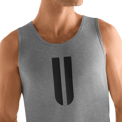 NOBULL Men's Heather Gray U Tank Top