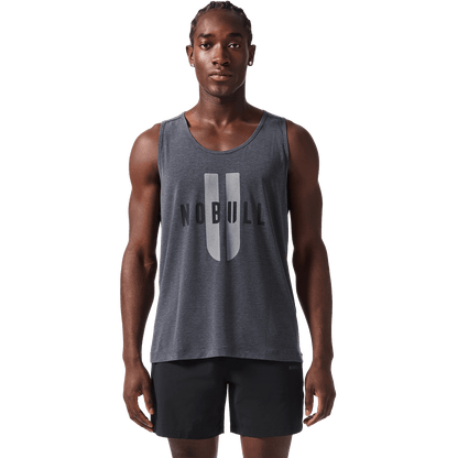 NOBULL Men's Charcoal Heather NOBULL U Tank Top