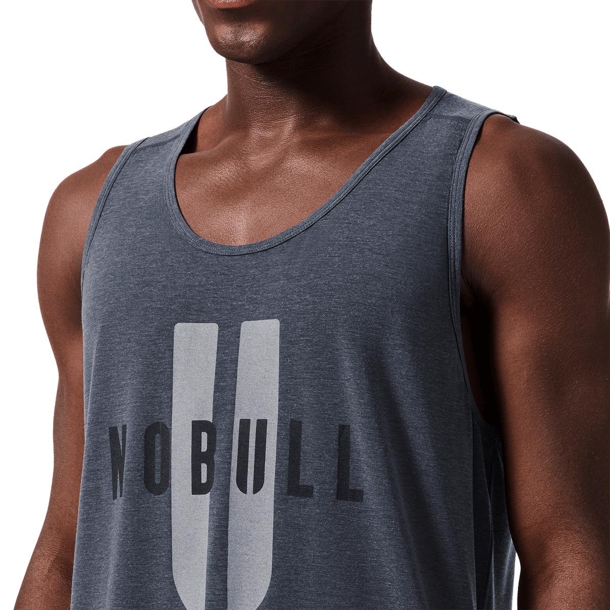 NOBULL Men's Charcoal Heather NOBULL U Tank Top