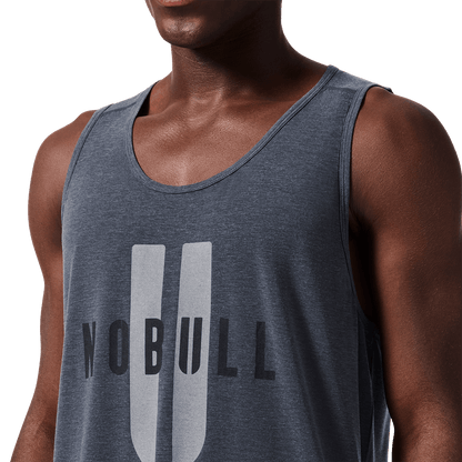 NOBULL Men's Charcoal Heather NOBULL U Tank Top