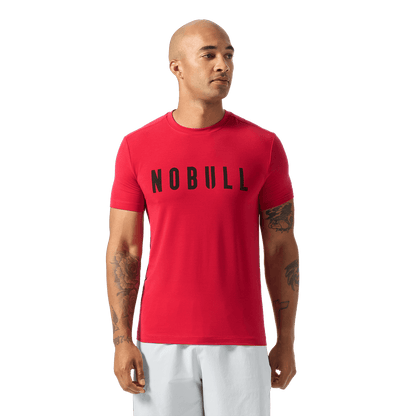 NOBULL Men's Equestrian Red NOBULL Tee