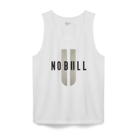 NOBULL Men's White NOBULL U Tank Top