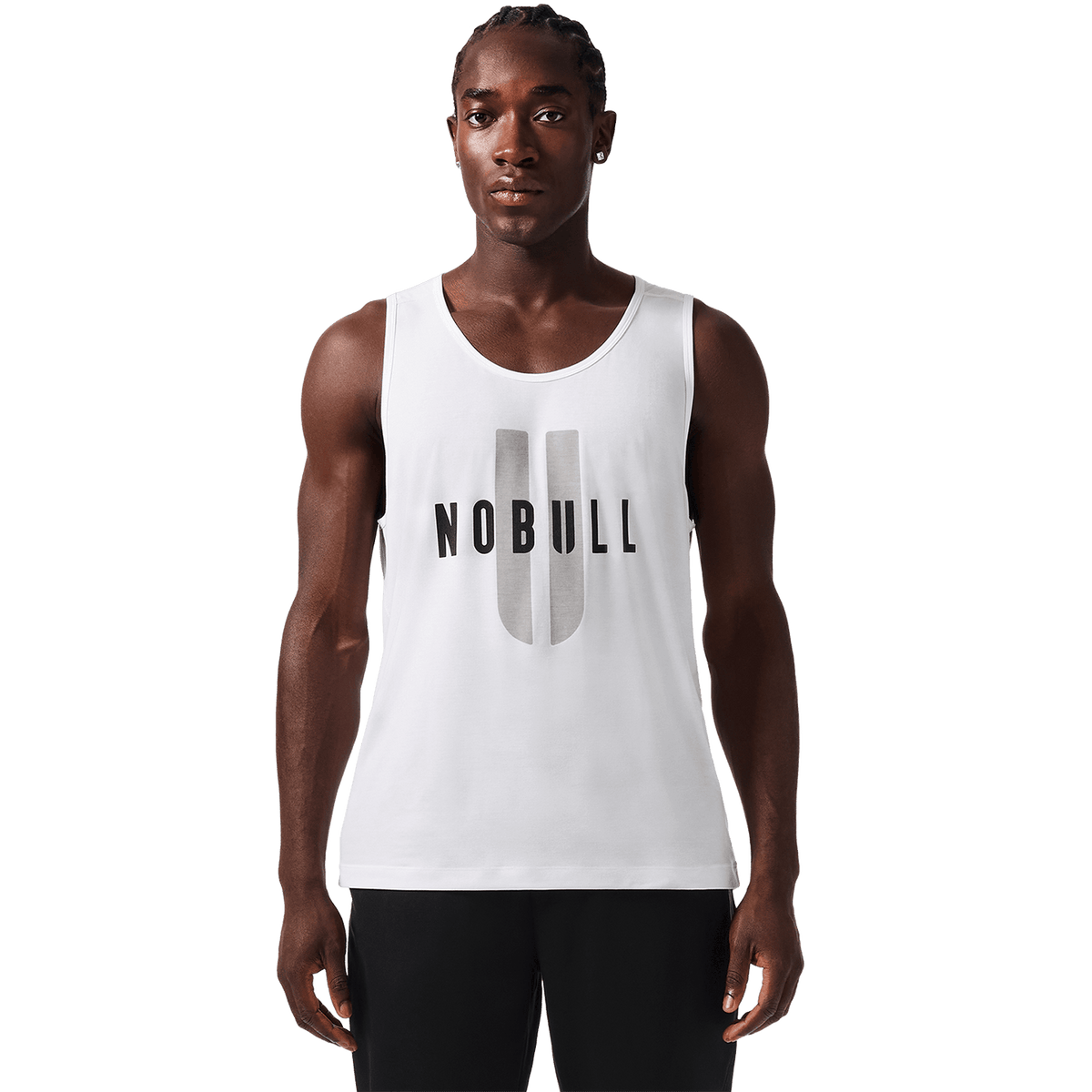 NOBULL Men's White NOBULL U Tank Top