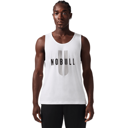 NOBULL Men's White NOBULL U Tank Top