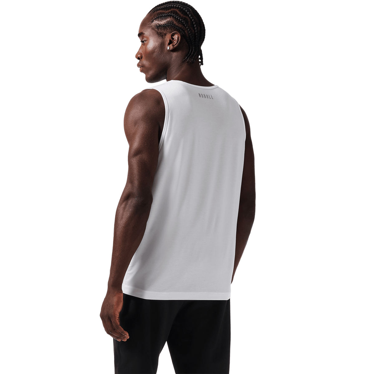 NOBULL Men's White NOBULL U Tank Top