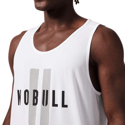 NOBULL Men's White NOBULL U Tank Top