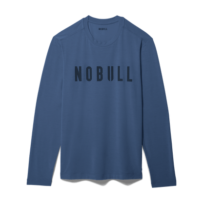 NOBULL Men's Coastal Blue NOBULL Long Sleeve Tee