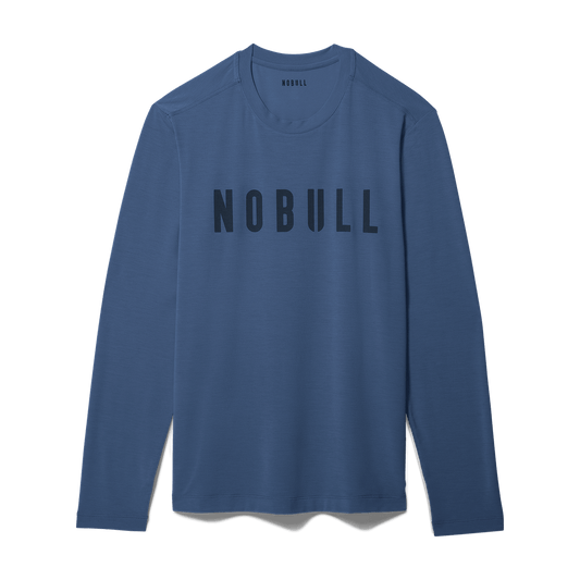 NOBULL Men's Coastal Blue NOBULL Long Sleeve Tee
