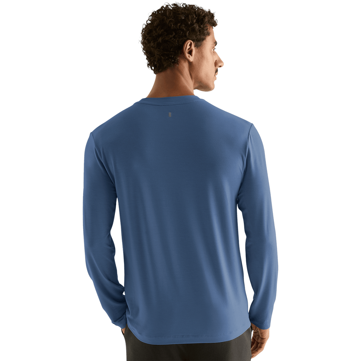 NOBULL Men's Coastal Blue NOBULL Long Sleeve Tee