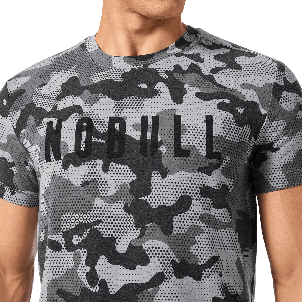 NOBULL Men's Dark Gray Camo NOBULL Tee
