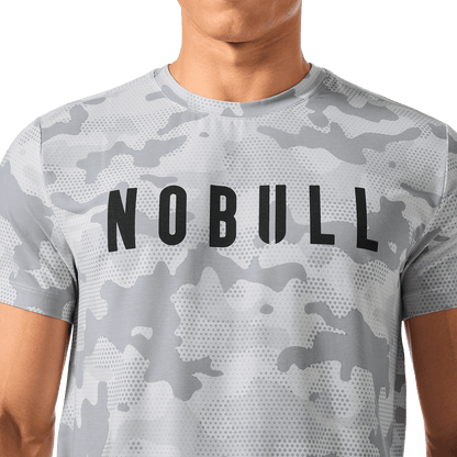 NOBULL Men's Light Gray Camo NOBULL Tee
