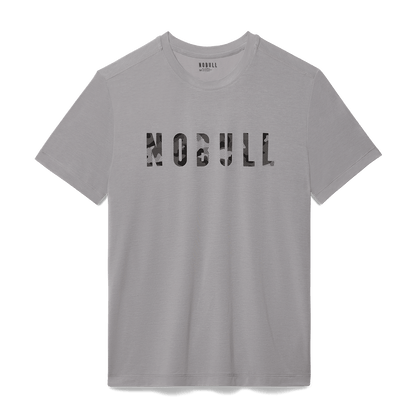 NOBULL Men's Gray Camo Fill NOBULL Tee