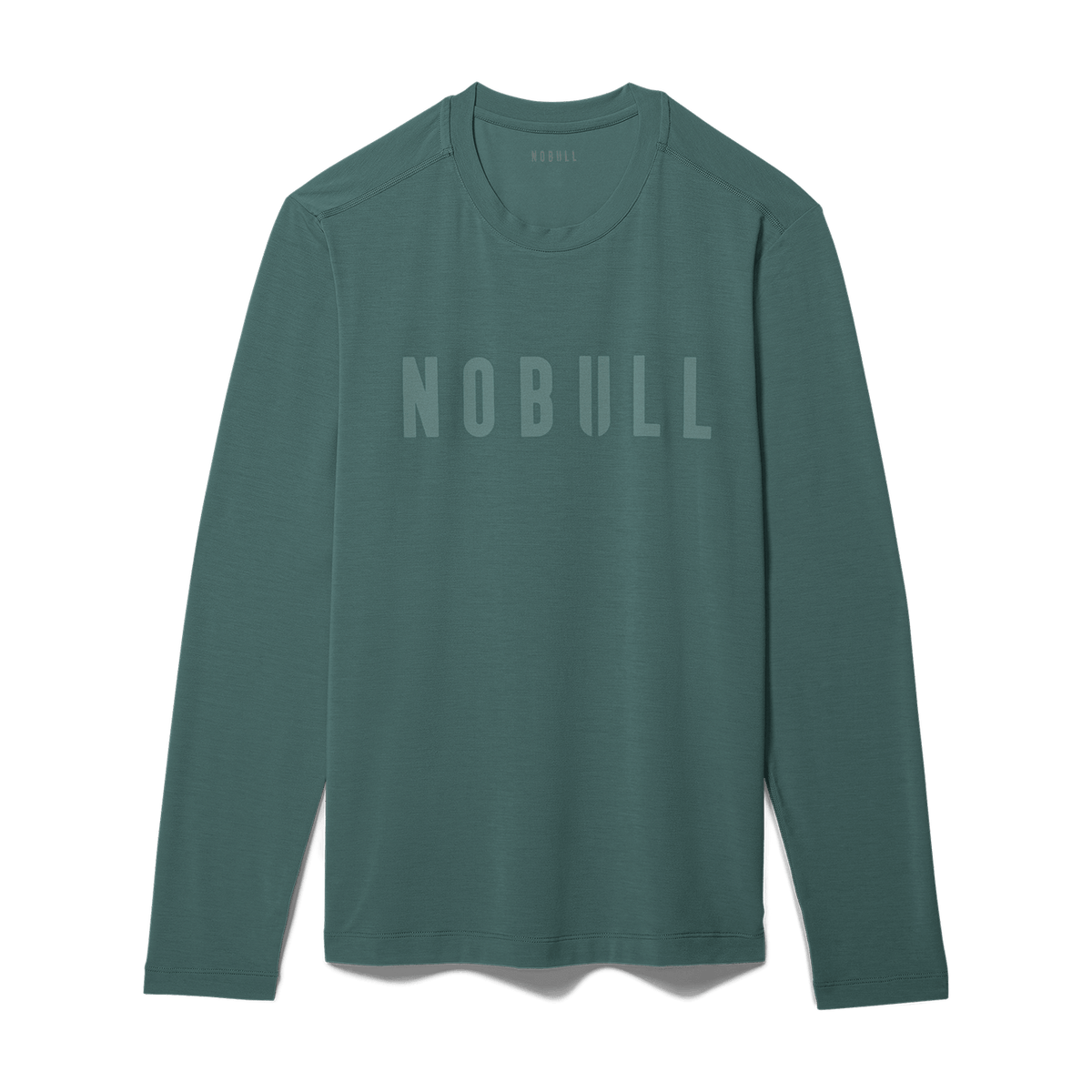 NOBULL Men's Silver Pine NOBULL Long Sleeve Tee
