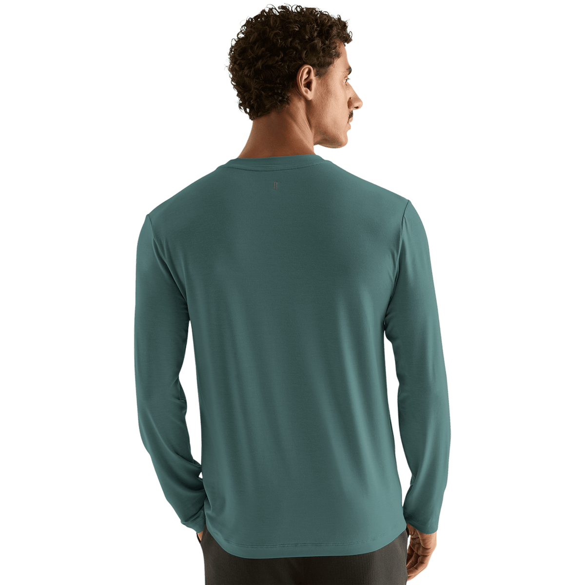 NOBULL Men's Silver Pine NOBULL Long Sleeve Tee