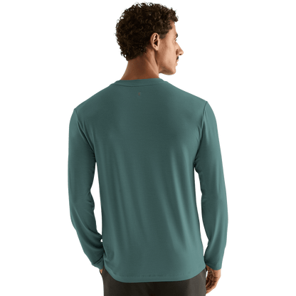 NOBULL Men's Silver Pine NOBULL Long Sleeve Tee