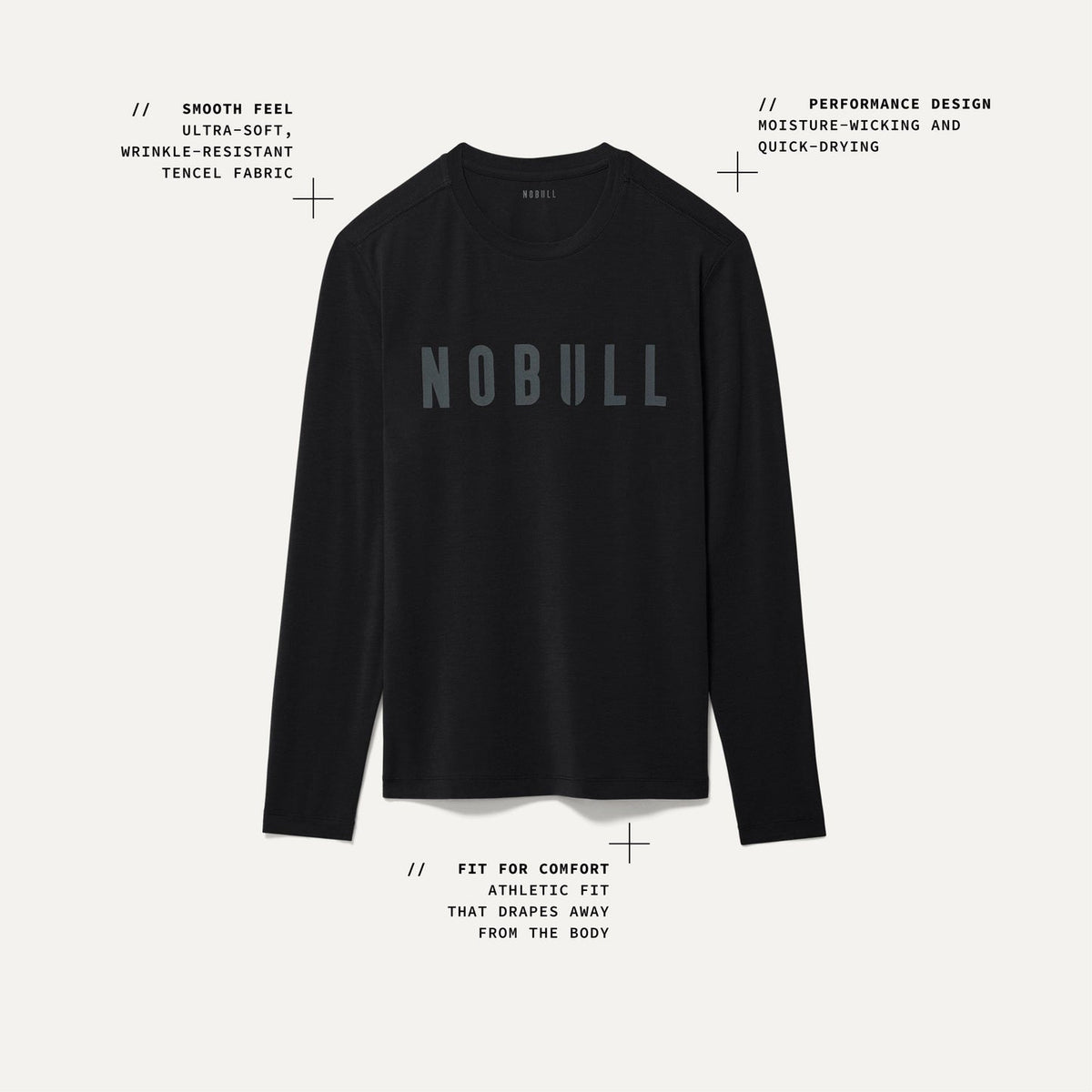 NOBULL Men's Harbor NOBULL Long Sleeve Tee