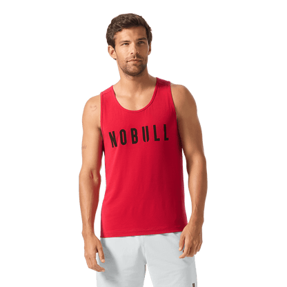 NOBULL Men's Equestrian Red NOBULL Tank Top