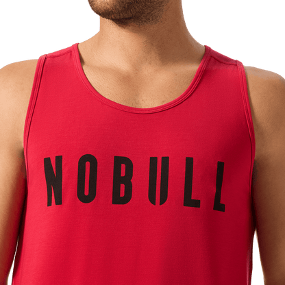 NOBULL Men's Equestrian Red NOBULL Tank Top