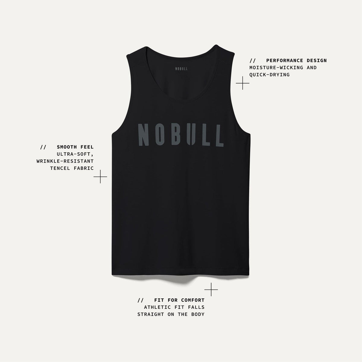 NOBULL Men's Equestrian Red NOBULL Tank Top