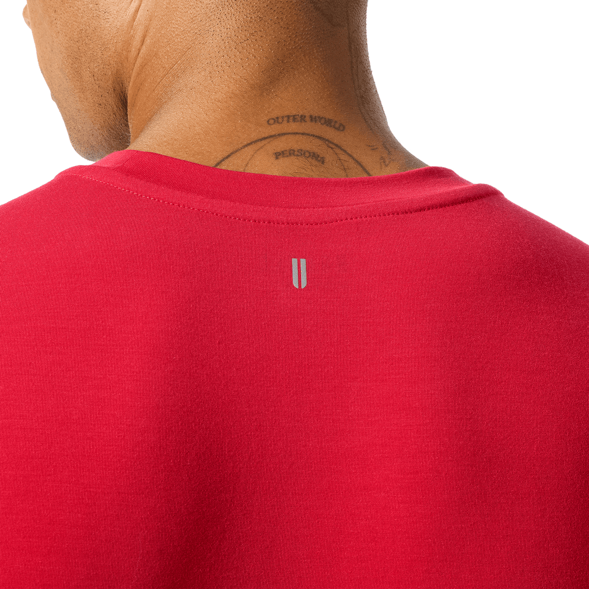 NOBULL Men's Equestrian Red NOBULL Long Sleeve Tee