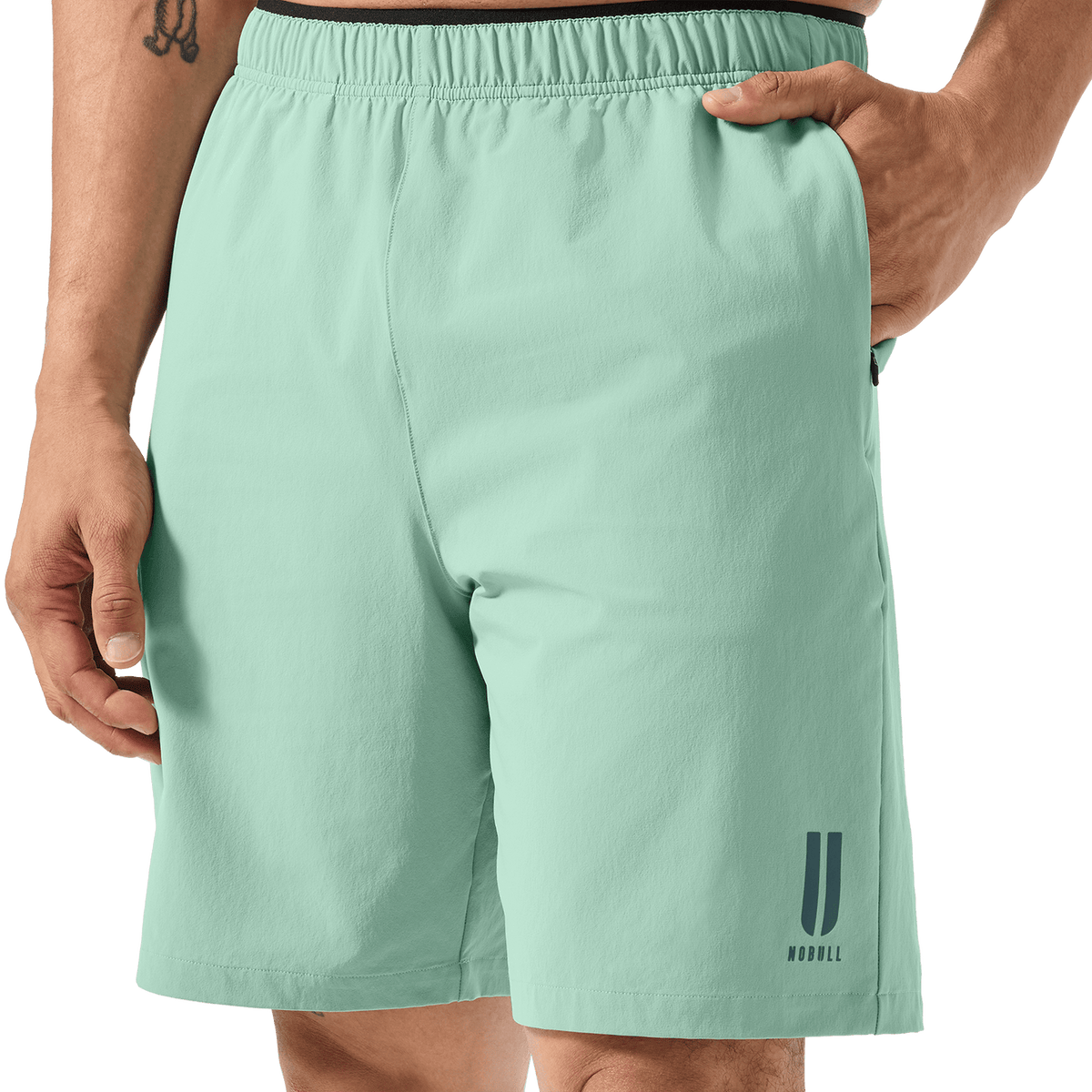 NOBULL Men's Iceberg Green NOBULL Training Short 8" (Unlined)
