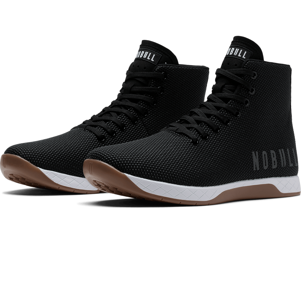 NOBULL Women's Black White Gum Outwork High-Top Shoes