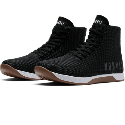 NOBULL Women's Black White Gum Outwork High-Top Shoes