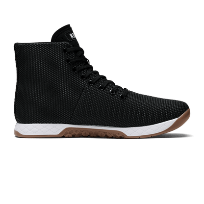 NOBULL Women's Black White Gum Outwork High-Top Shoes