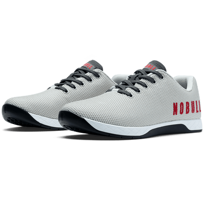 NOBULL Women's Light Gray Classic White Jet Black Outwork Shoes