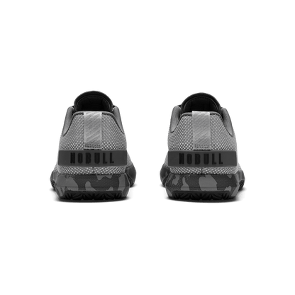 NOBULL Women's Gray Jungle Camo Outwork Flex Shoes