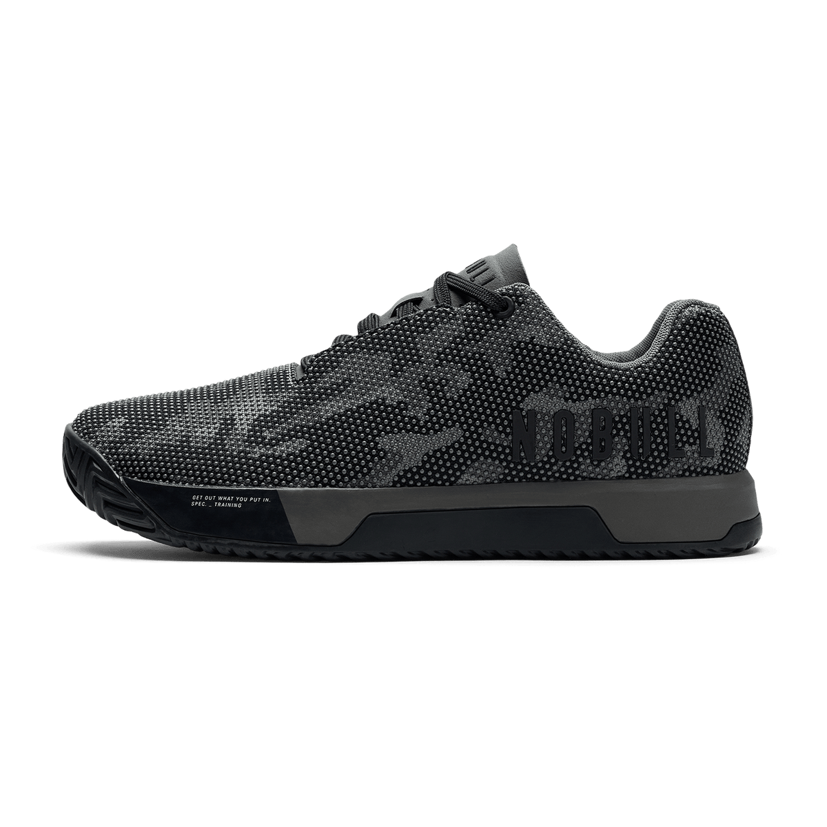 NOBULL Women's Gray Jungle Camo Outwork Edge Shoes
