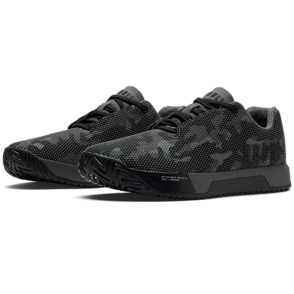 NOBULL Women's Gray Jungle Camo Outwork Edge Shoes