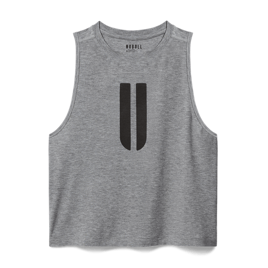 NOBULL Women's Heather Grey U Muscle Tank Top