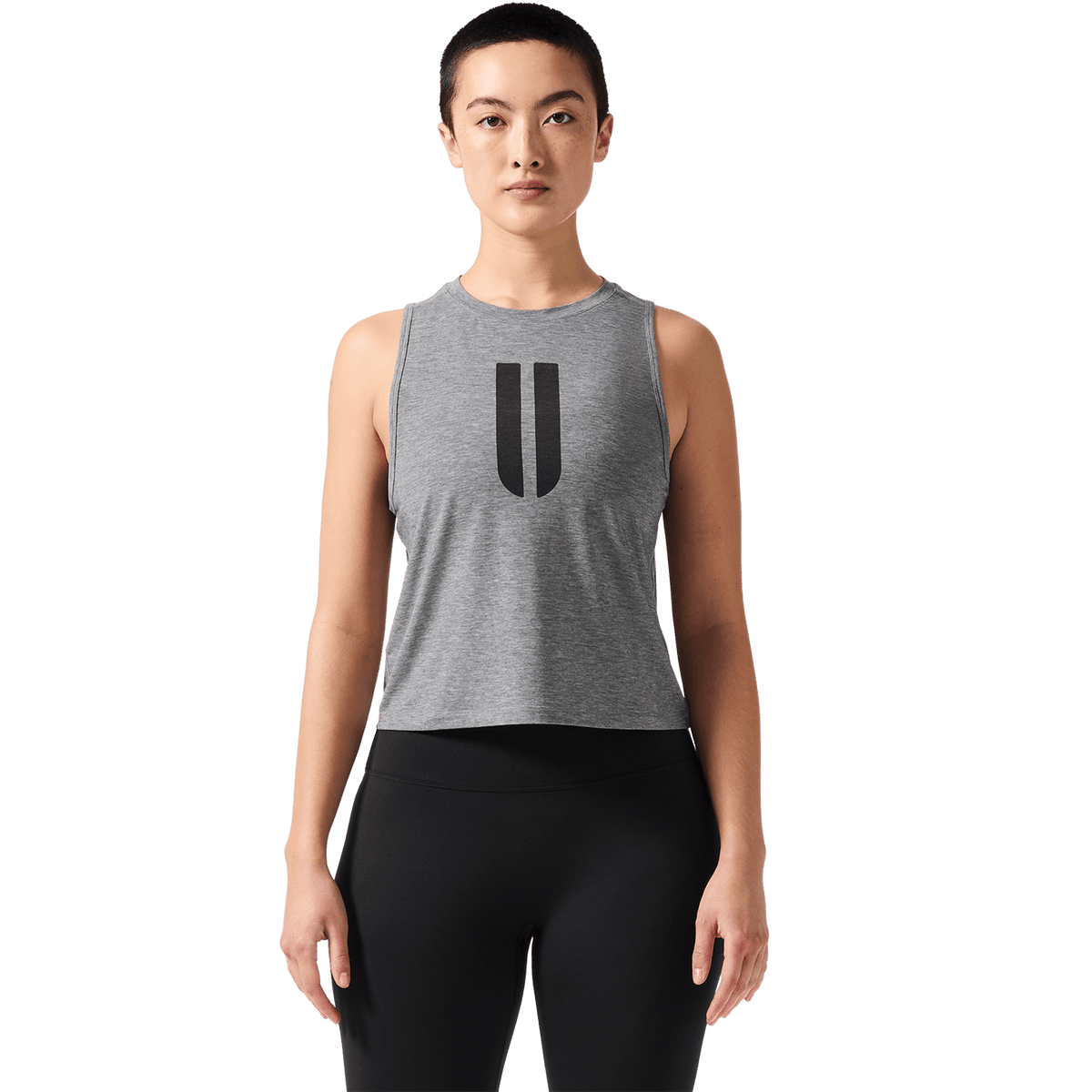 NOBULL Women's Heather Grey U Muscle Tank Top