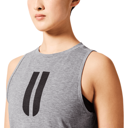 NOBULL Women's Heather Grey U Muscle Tank Top