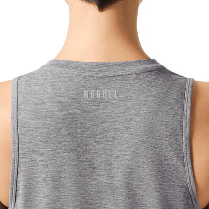 NOBULL Women's Heather Grey U Muscle Tank Top
