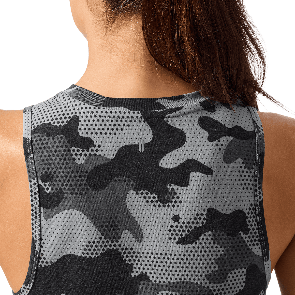 NOBULL Women's Dark Gray Camo NOBULL Muscle Tank Top